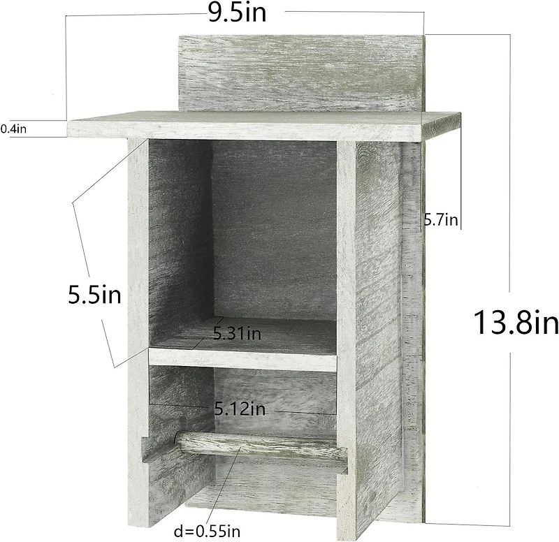 Olive Green Wood Toilet Paper Holder with Storage Shelf