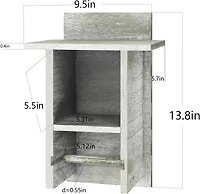 Olive Green Wood Toilet Paper Holder with Storage Shelf