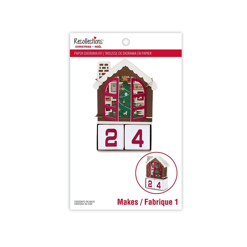 Advent Calendar Paper Diorama Kit by Recollections™