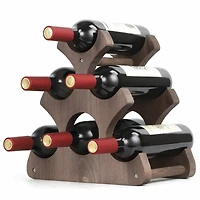 NEX™ 16" Countertop 6-Bottle Wood Wine Rack