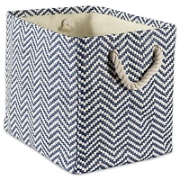 DII® Small Nautical Blue Chevron Rectangular Paper Bin