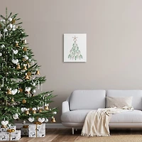 Stupell Industries Flip Flop Beachy Christmas Tree Canvas Wall Art