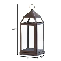 18'' Bronze Contemporary Lantern