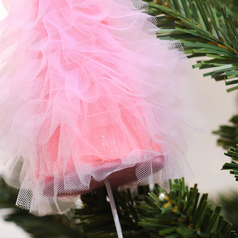 11.75" Pink Christmas Tree Tutu Pick by Ashland®
