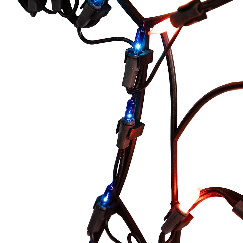 15" Lighted Bat Halloween Window Silhouette Decoration