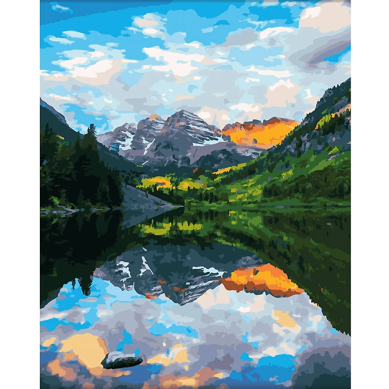 Mountain Scene Paint-by-Number Kit by Artist's Loft™ Necessities™ 