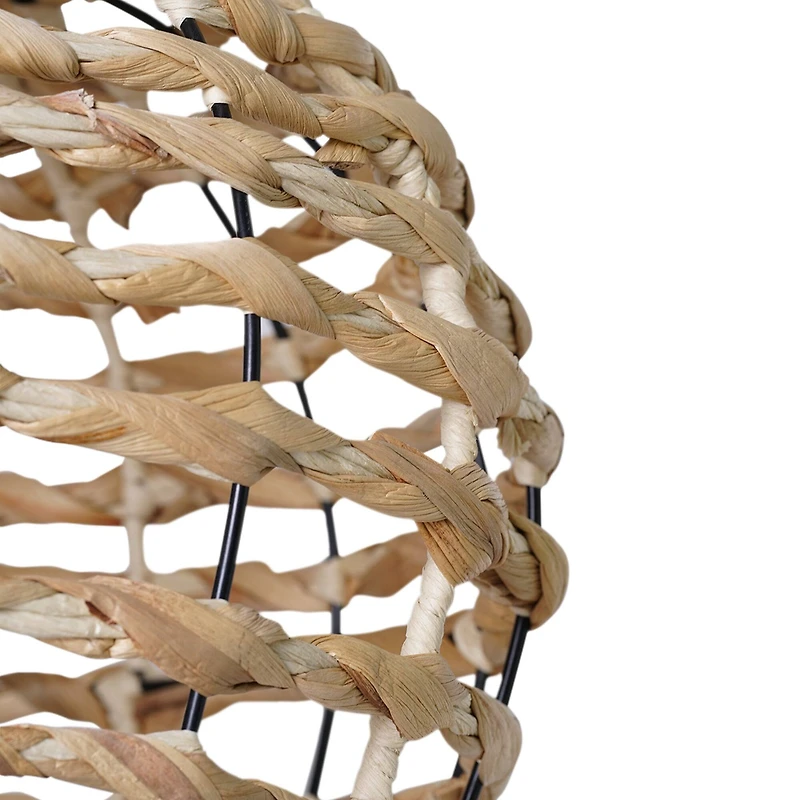 American Art Decor Turtle Grass Basket - 13.78" x 24.02"