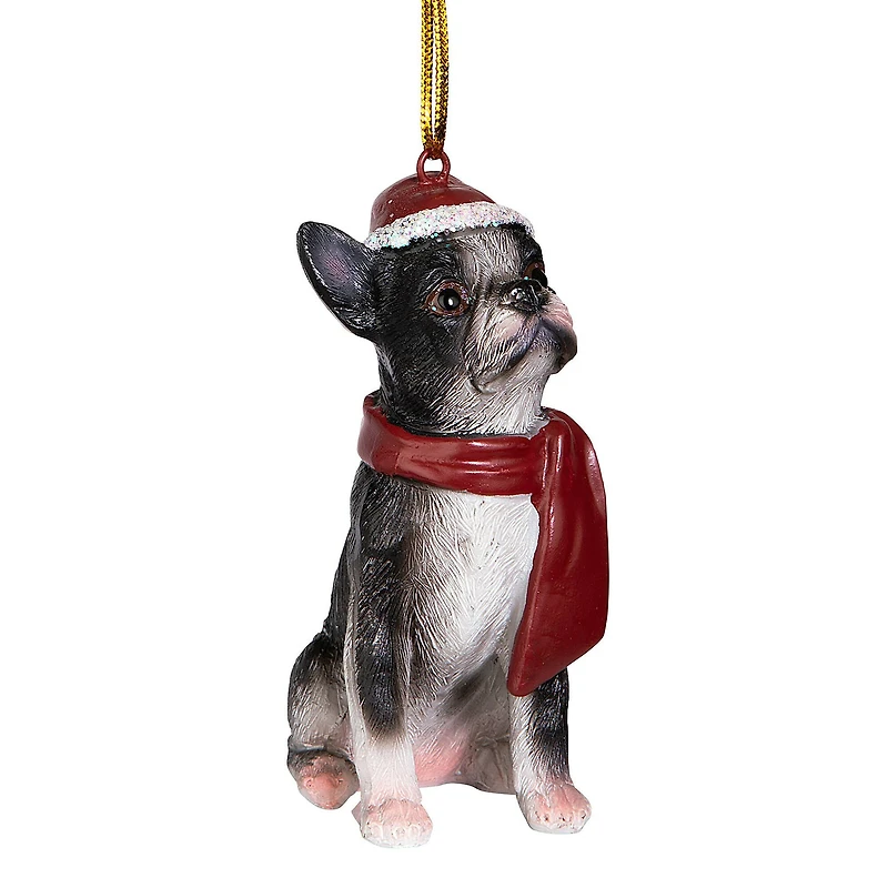 Design Toscano 3.5" Boston Terrier Ornament Sculpture
