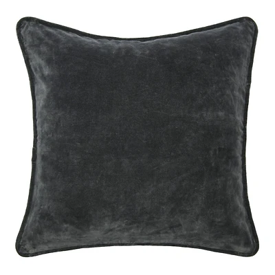Hello Honey® Charcoal Gray Velvet Pillow Cover