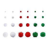 Traditional Christmas Pom Poms by Creatology™
