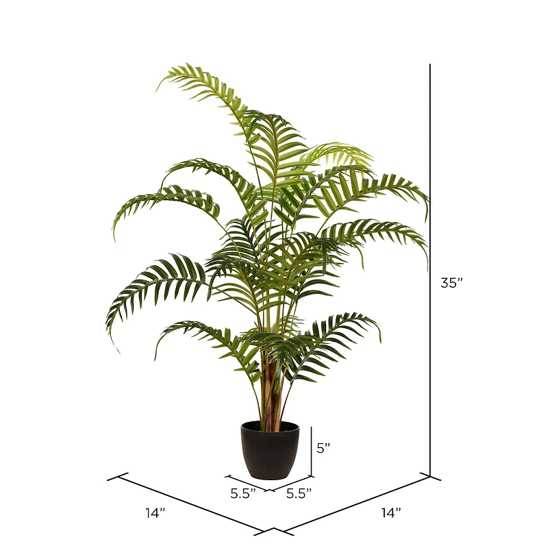 3ft. Potted Fern Palm with Real Touch Leaves