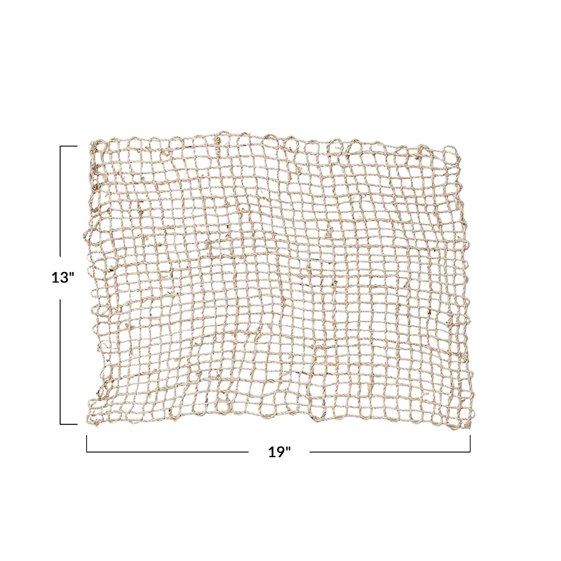 Hello Honey® Natural Braided Banana Leaf Placemat