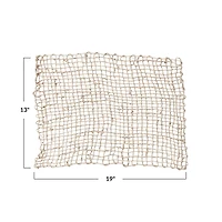 Hello Honey® Natural Braided Banana Leaf Placemat