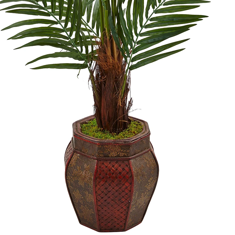 5ft. Potted Areca Palm Tree in Decorative Planter
