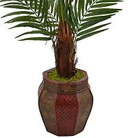 5ft. Potted Areca Palm Tree in Decorative Planter