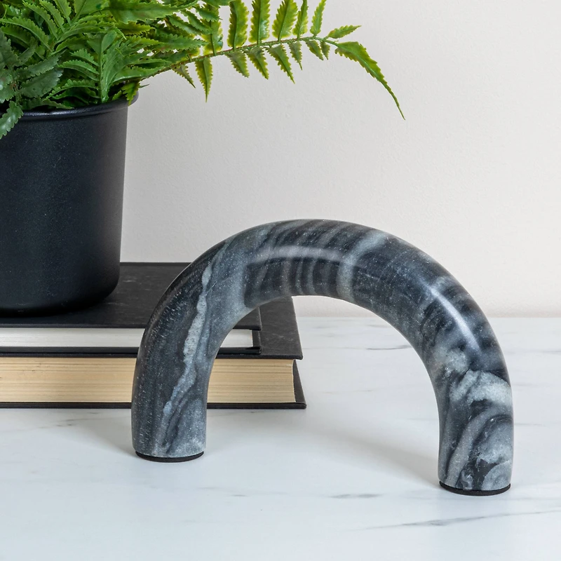 Hello Honey® 5" Gray Marble Arch Tabletop Shelf Décor