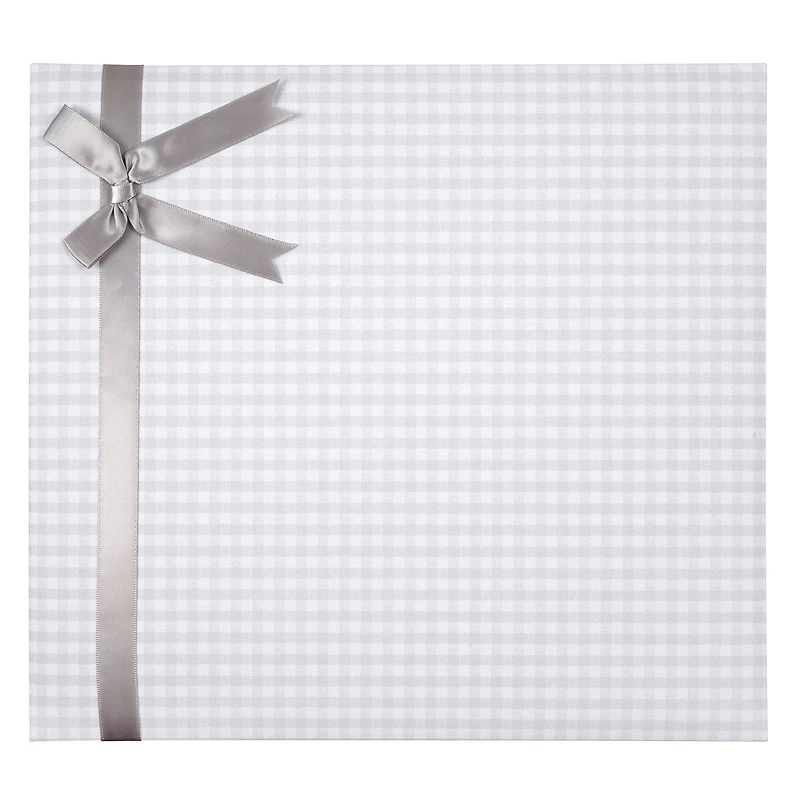 Gray Gingham Scrapbook with Ribbon by Recollections™