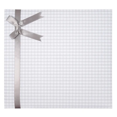 Gray Gingham Scrapbook with Ribbon by Recollections™