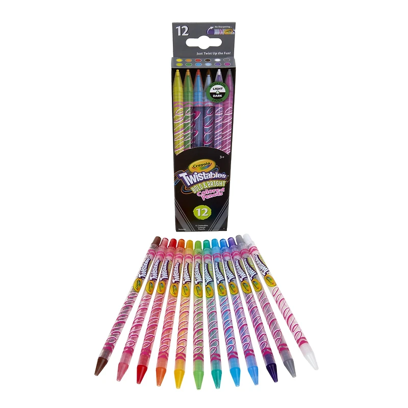 Crayola® Twistables™ Bold & Bright Colored Pencils, 12ct.