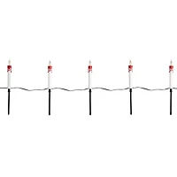 5ct. Lighted Flickering Candle Halloween Pathway Marker Lights