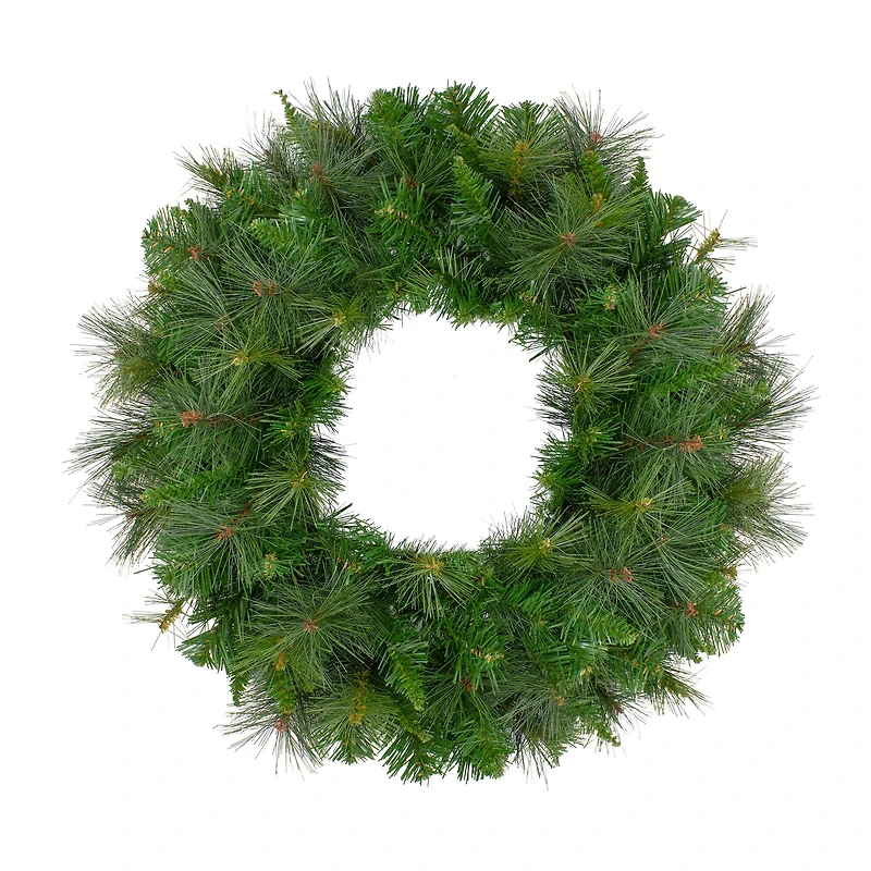 24" Canyon Pine Mixed Greens Artificial Wreath
