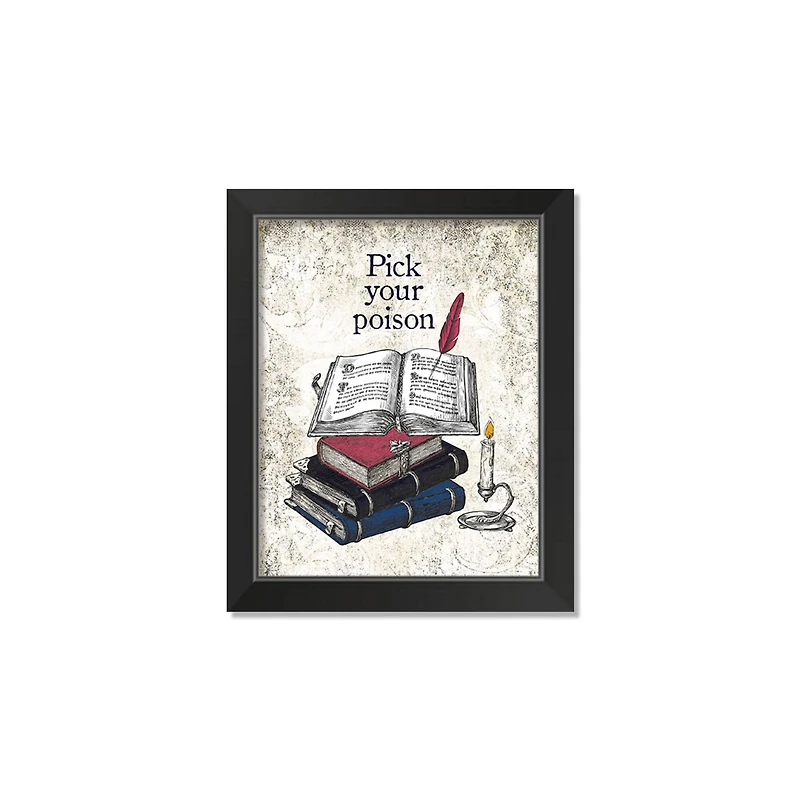 Pick Poison 1 11" x 14" Black Framed Print Under Plexiglass