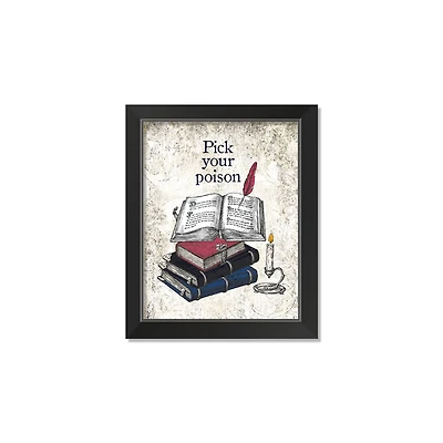 Pick Poison 1 11" x 14" Black Framed Print Under Plexiglass