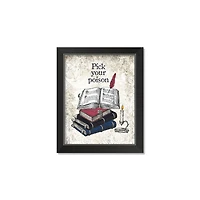 Pick Poison 1 11" x 14" Black Framed Print Under Plexiglass