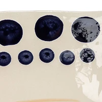 Hello Honey® 14.75" Round Hand-Painted Stoneware Serving Bowl with Design