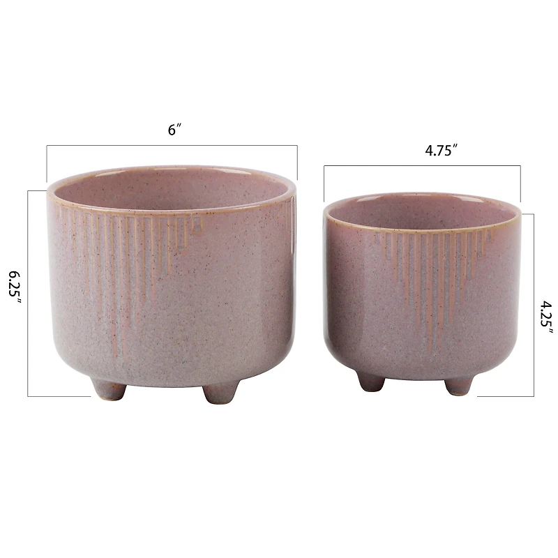 Flora Bunda 6" & 4.75" Cascade Footed Ceramic Set