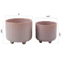 Flora Bunda 6" & 4.75" Cascade Footed Ceramic Set