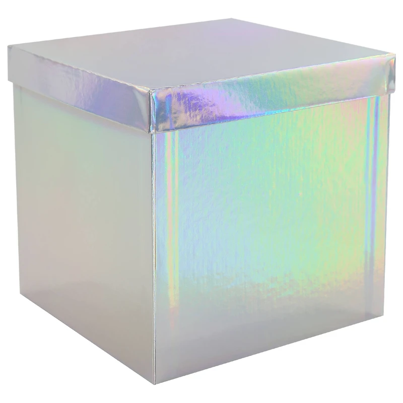 Large Silver Holographic Box by Celebrate It™