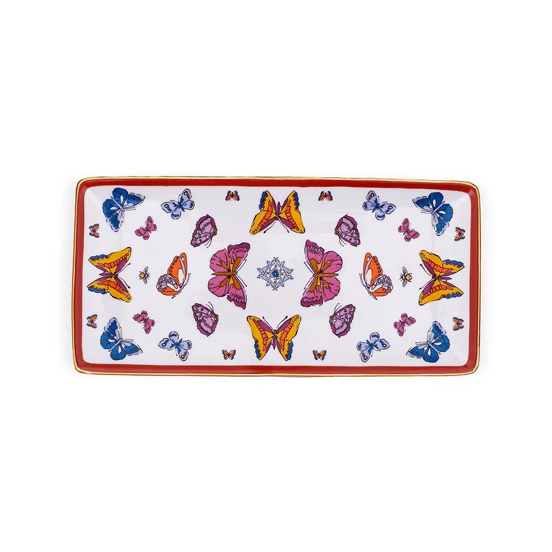 Vera Bradley Ceramic Rectangle Tray, Wing Study