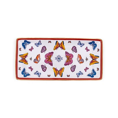 Vera Bradley Ceramic Rectangle Tray, Wing Study