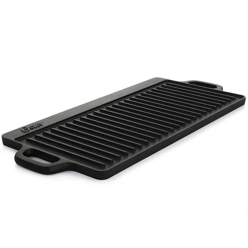Oster Castaway Pre-Seasoned 18" x 9" Cast Iron Reversible Griddle