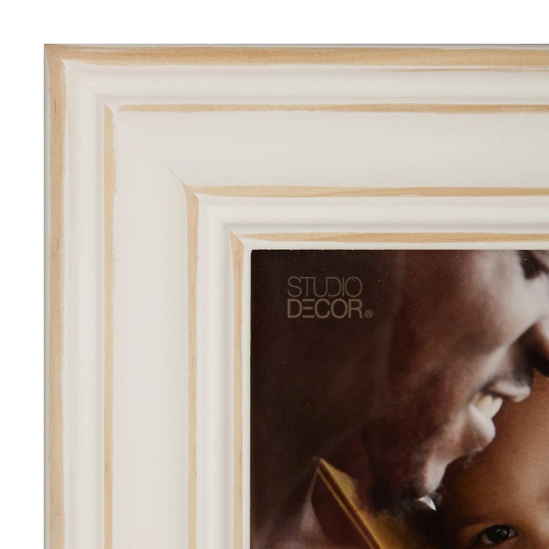 Expressions™ 5" x 7" White with Distressed Edges Frame by Studio Décor®