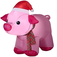 3ft. Airblown® Inflatable Christmas Pig