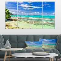Designart - Tranquil Seychelles Tropical Beach