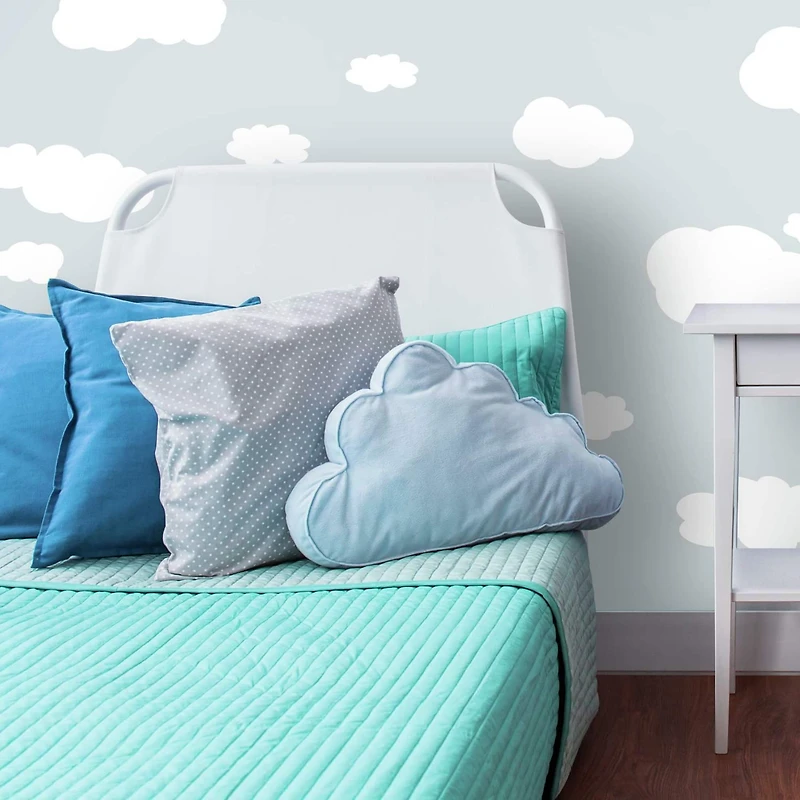 RoomMates White Clouds Peel & Stick Wall Decals