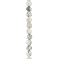 White Howlite Faceted Coin Beads, 8mm by Bead Landing™
