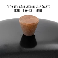 Honey Can Do 14'' Joyce Chen Classic Series Carbon Steel Wok Lid with Birch Knob