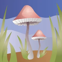 4" x 4" Mushrooms Canvas Painting Kit by Craft Smith®