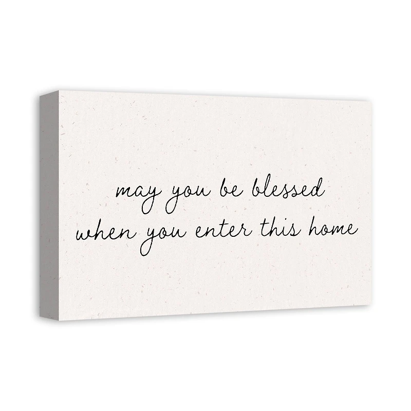 May You Be Blessed 18" x 12' Canvas Wall Art