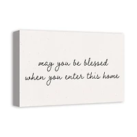 May You Be Blessed 18" x 12' Canvas Wall Art