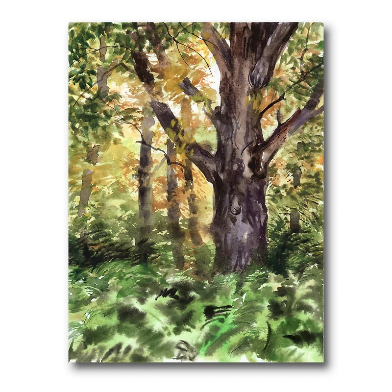 Designart - Large Tree In Autumn Forest