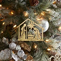 12ct. 4.25" Metal Holy Family Cut Out Ornament Set