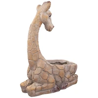 17" Giraffe Outdoor Ceramic Garden Planter