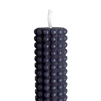 Hello Honey® 10" Navy Blue Unscented Hobnail Taper Candles, 2ct.