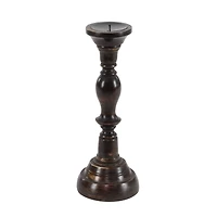 Black Mango Wood Farmhouse Candle Holder Set, 3ct.