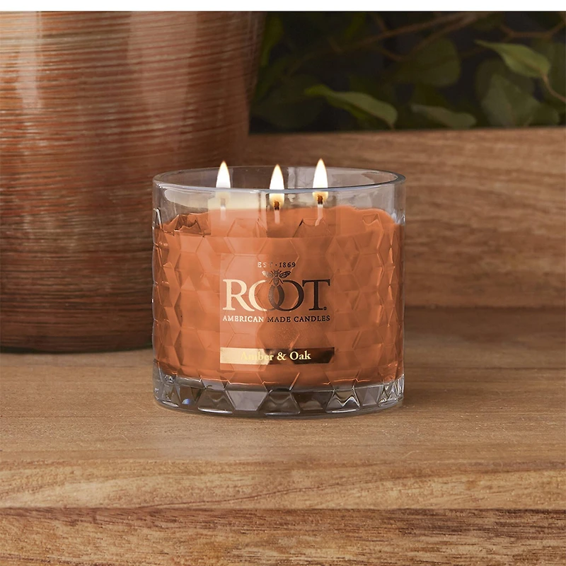 Root Candles Signature 3-Wick Honeycomb Beeswax Blend Jar Candle